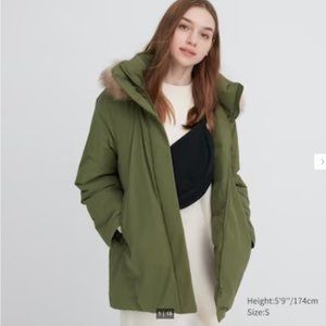 Hybrid Down Coat Faux Fur